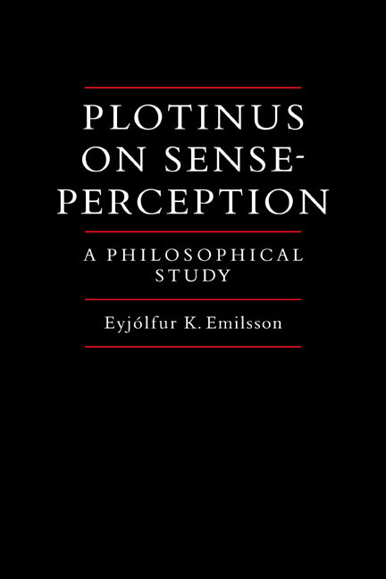 Plotinus on Sense-Perception; A Philosophical Study (Paperback / softback) 9780521065955