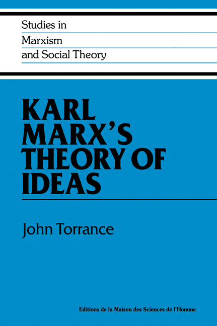 Karl Marx's Theory of Ideas (Paperback / softback) 9780521066723