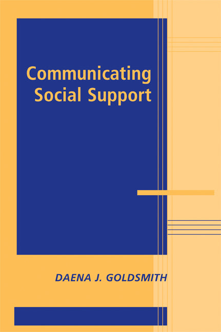 Communicating Social Support (Paperback / softback) 9780521066860