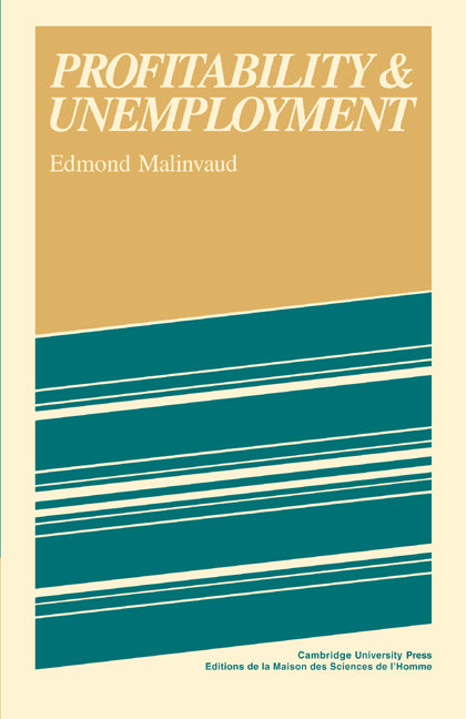 Profitability and Unemployment (Paperback / softback) 9780521067140