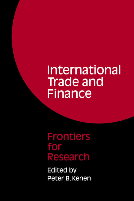 International Trade and Finance; Frontiers for Research (Paperback / softback) 9780521068741