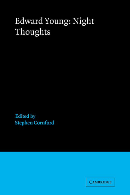 Edward Young: Night Thoughts (Paperback / softback) 9780521069670