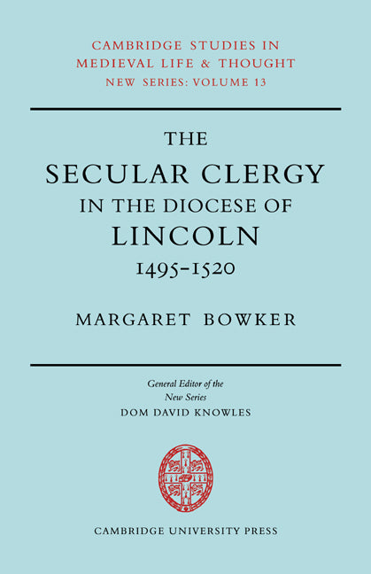 Secular Clergy Diocese Lincoln (Paperback / softback) 9780521070140