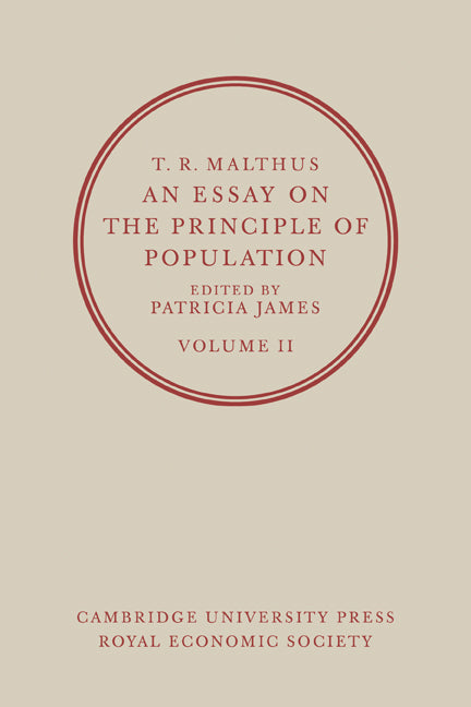 T. R. Malthus, An Essay on the Principle of Population: Volume 2 (Paperback / softback) 9780521071321