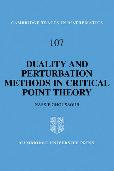 Duality and Perturbation Methods in Critical Point Theory (Paperback / softback) 9780521071956