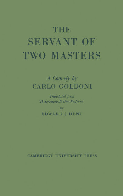 The Servant of Two Masters (Paperback / softback) 9780521078504