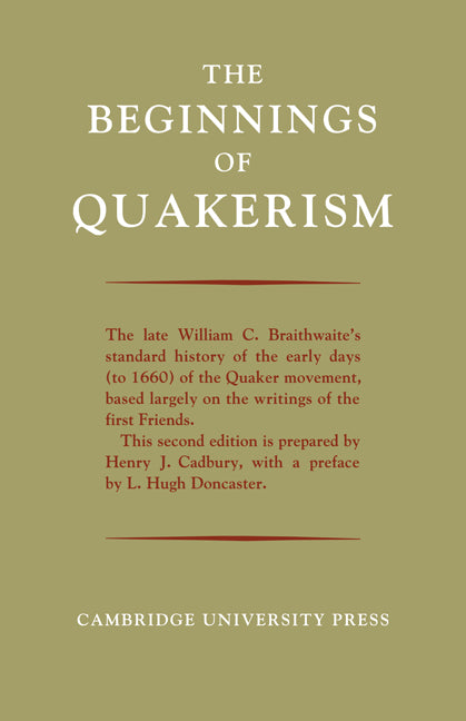The Beginnings of Quakerism (Paperback / softback) 9780521082266