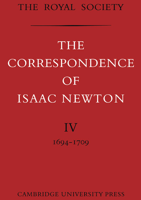 The Correspondence of Isaac Newton (Paperback / softback) 9780521085892