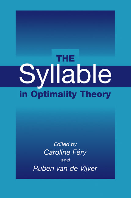 The Syllable in Optimality Theory (Paperback / softback) 9780521087889