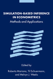 Simulation-based Inference in Econometrics; Methods and Applications (Hardback) 9780521591126