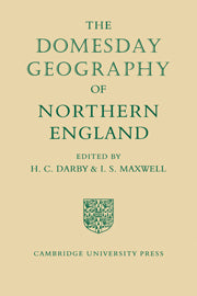 The Domesday Geography of Northern England (Paperback / softback) 9780521088701
