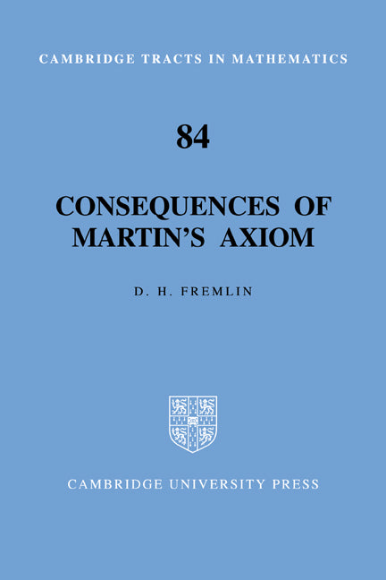 Consequences of Martin's Axiom (Paperback / softback) 9780521089548