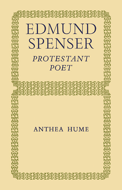 Edmund Spenser; Protestant Poet (Paperback / softback) 9780521091602