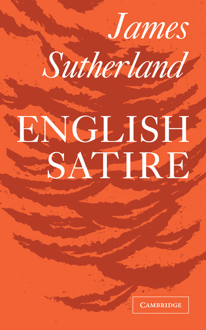 English Satire (Paperback / softback) 9780521091756