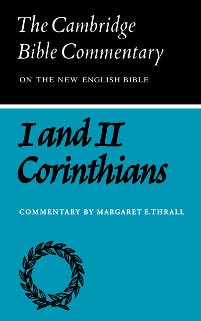 First and Second Letters of Paul to the Corinthians (Paperback / softback) 9780521092517