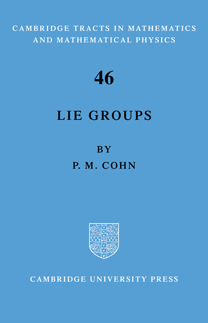 Lie Group (Paperback / softback) 9780521092982