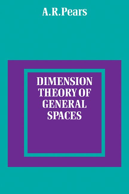 Dimension Theory of General Spaces (Paperback / softback) 9780521093026