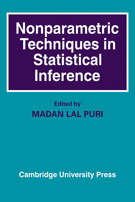 Nonparametric Techniques in Statistical Inference (Paperback / softback) 9780521093057