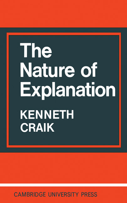 The Nature of Explanation (Paperback / softback) 9780521094450