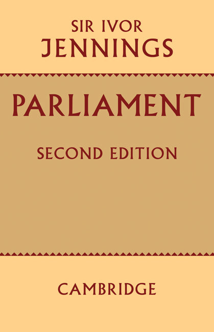 Parliament (Paperback / softback) 9780521095327