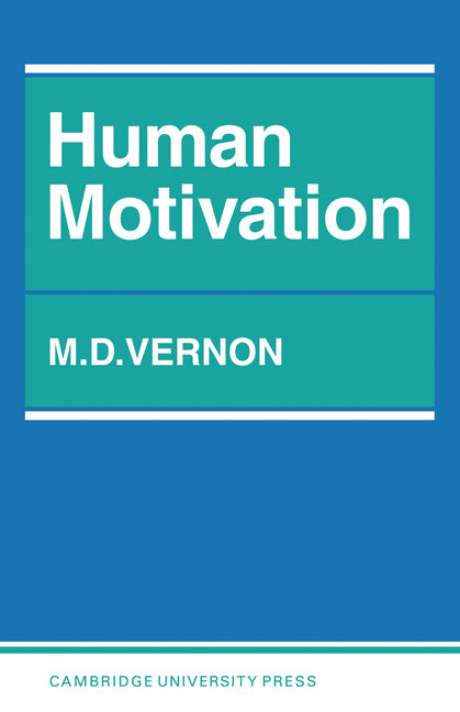 Human Motivation (Paperback / softback) 9780521095808