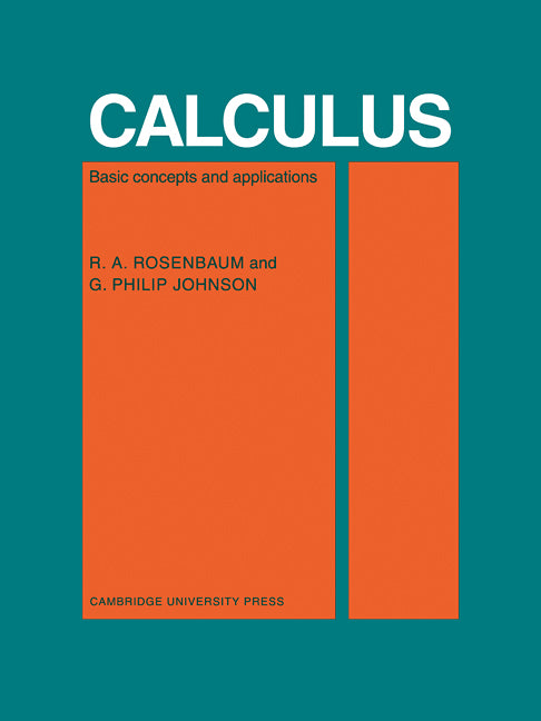 Calculus; Basic Concepts and Applications (Paperback / softback) 9780521095907