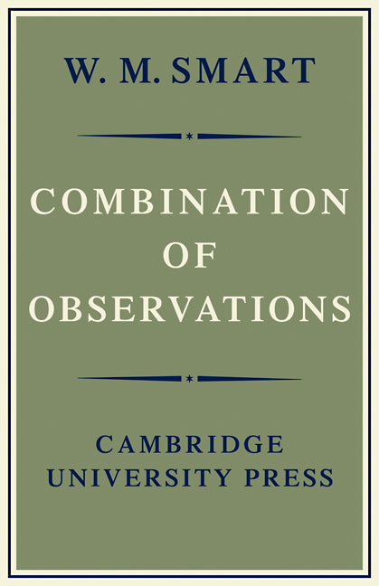 Combination of Observations (Paperback / softback) 9780521096096