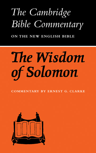 The Wisdom of Solomon (Paperback / softback) 9780521097567