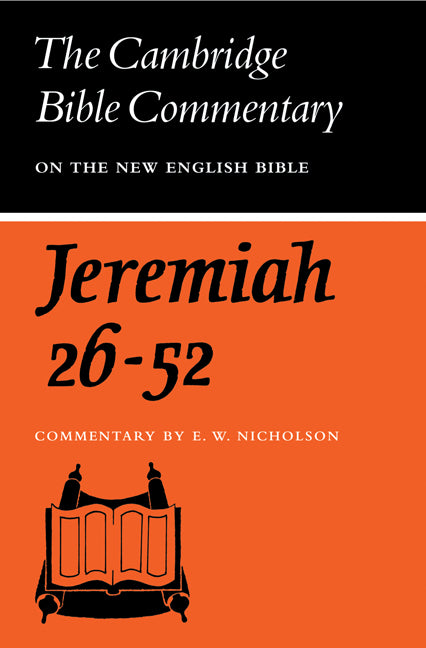 The Book of the Prophet Jeremiah, Chapters 26-52 (Paperback / softback) 9780521098670