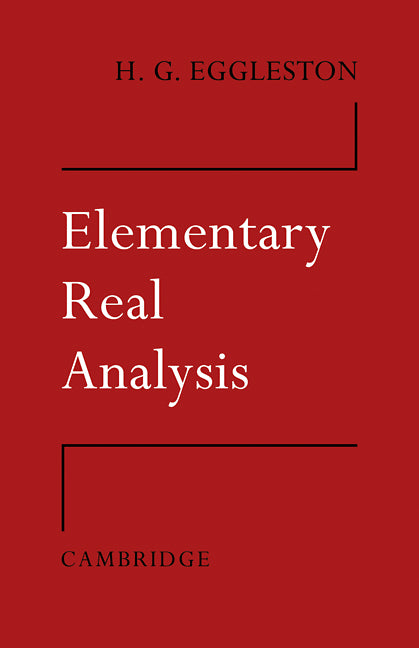 Elementary Real Analysis (Paperback / softback) 9780521098687