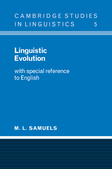 Linguistic Evolution; With Special Reference to English (Paperback / softback) 9780521099134