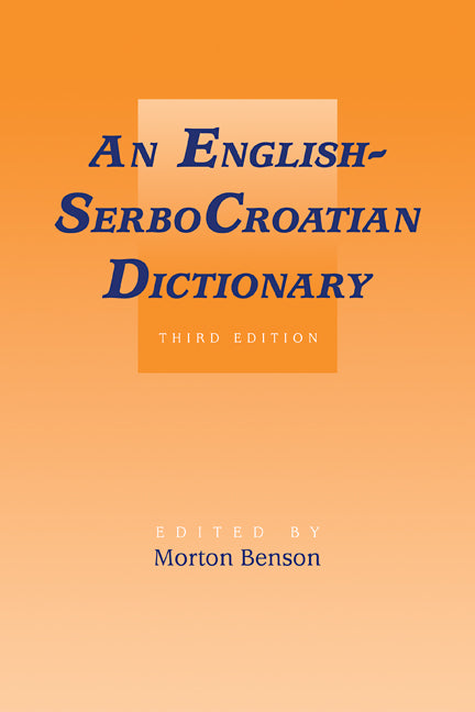 English-SerboCroatian Dictionary (Paperback / softback) 9780521099219