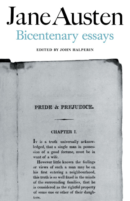 Jane Austen: Bicentenary Essays (Paperback / softback) 9780521099295