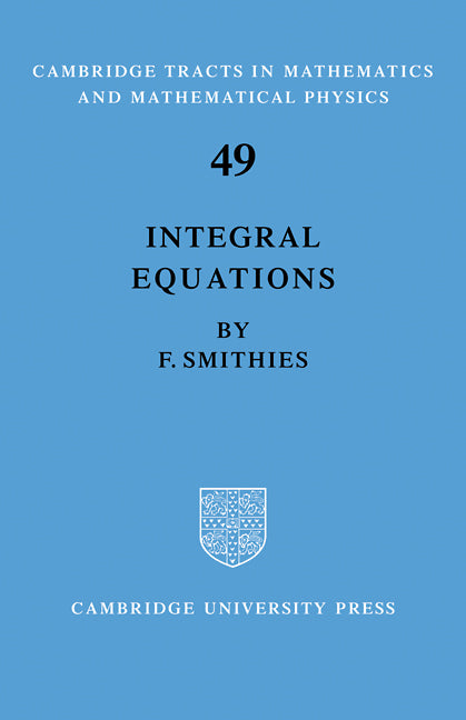 Integral Equations (Paperback / softback) 9780521100038