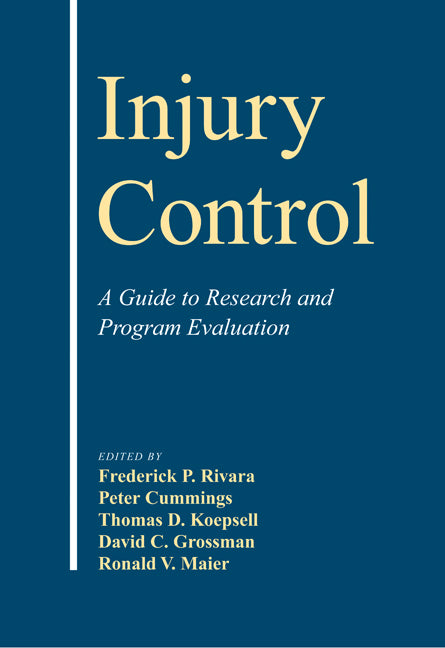 Injury Control; A Guide to Research and Program Evaluation (Paperback / softback) 9780521100243