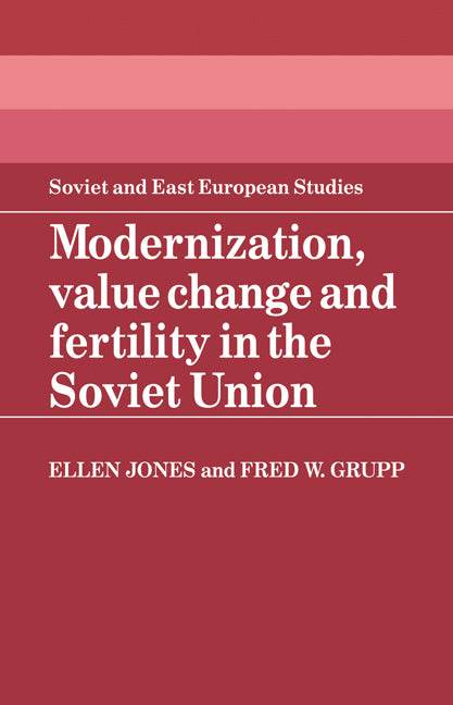 Modernization, Value Change and Fertility in the Soviet Union (Paperback / softback) 9780521102476