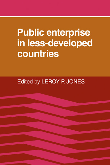 Public Enterprise in Less Developed Countries (Paperback / softback) 9780521102919