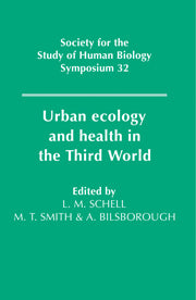 Urban Ecology and Health in the Third World (Hardback) 9780521411592