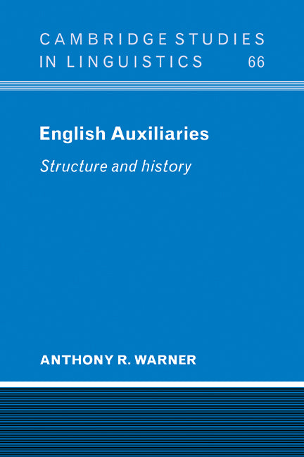 English Auxiliaries; Structure and History (Paperback / softback) 9780521103213