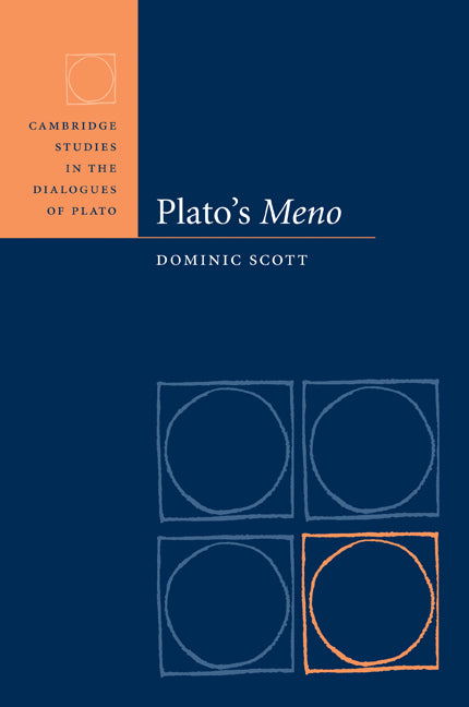 Plato's Meno (Paperback / softback) 9780521104685