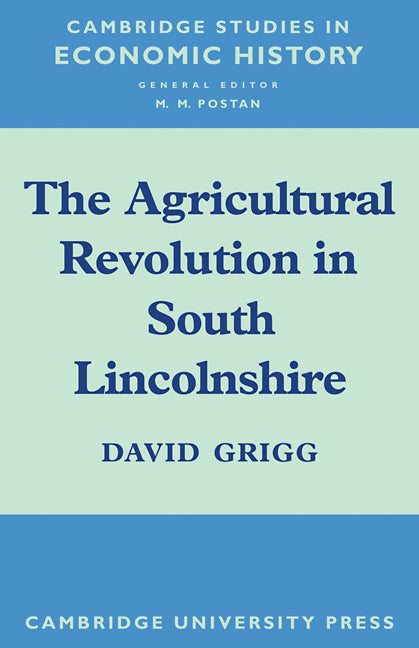 The Agricultural Revolution in South Lincolnshire (Paperback / softback) 9780521106153