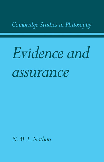 Evidence and Assurance (Paperback / softback) 9780521107938
