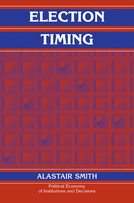 Election Timing (Paperback / softback) 9780521108317