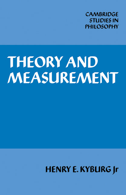 Theory and Measurement (Paperback / softback) 9780521108584