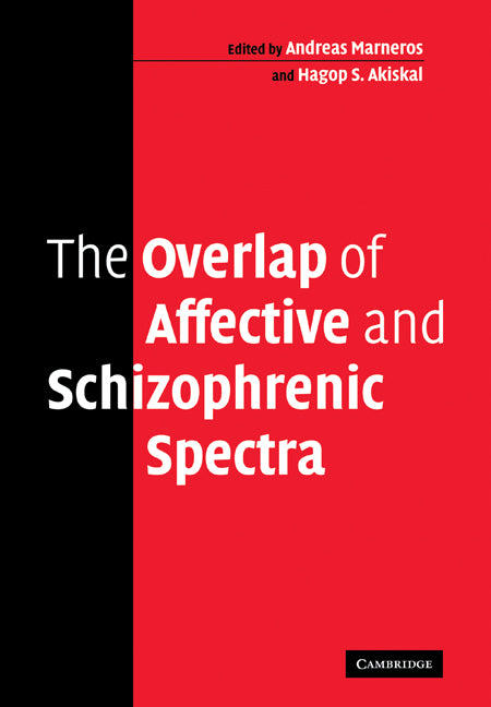 The Overlap of Affective and Schizophrenic Spectra (Paperback / softback) 9780521108713