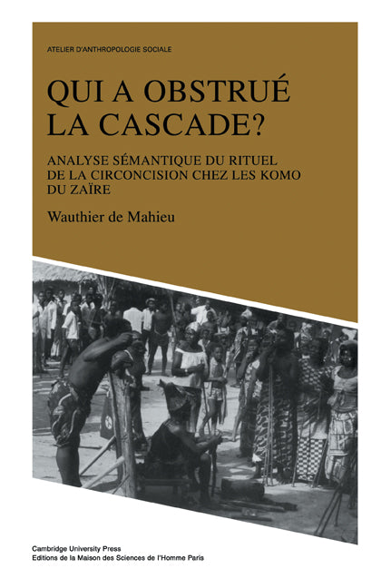 Qui a obstrué la cascade?; Analyse sémantique du rituel de la circoncision chez les Komo du Zaire (Paperback / softback) 9780521109352