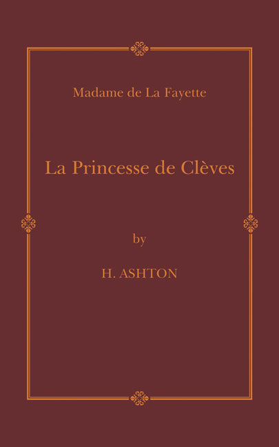 La Princesse de Clèves (Paperback) 9780521111041
