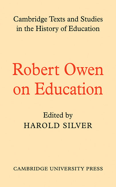 Robert Owen on Education (Paperback) 9780521112253
