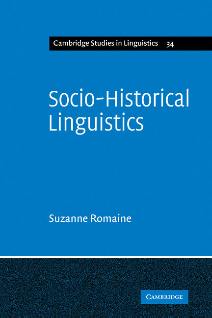 Socio-Historical Linguistics; Its Status and Methodology (Paperback) 9780521112338
