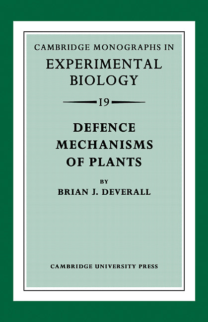 Defence Mechanisms of Plants (Paperback) 9780521112857